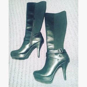 Black Knee High Boots